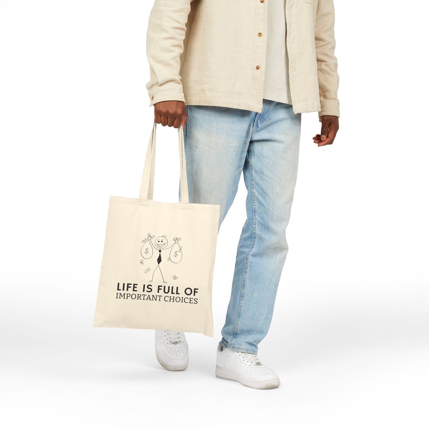 Life Is Full Of Important Choices Canvas Tote Bag