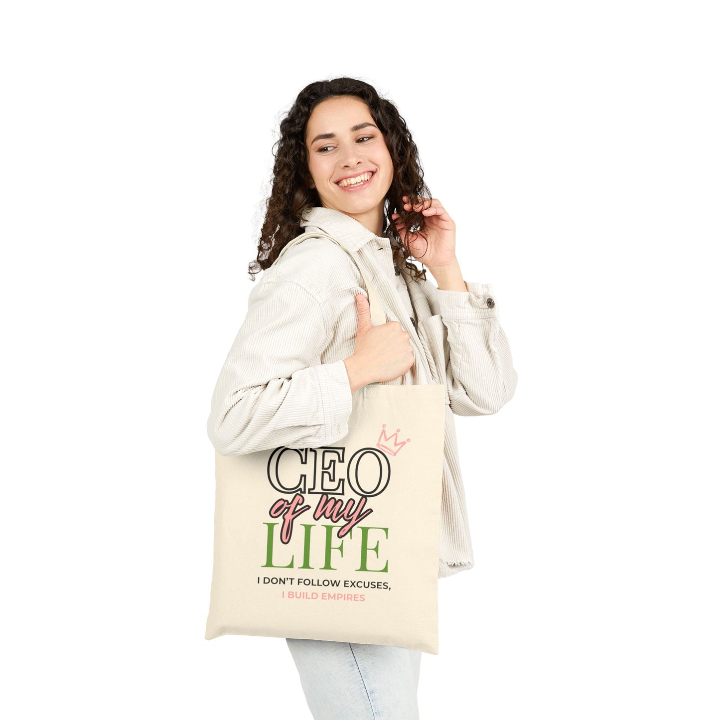 CEO of My Life Canvas Tote Bag